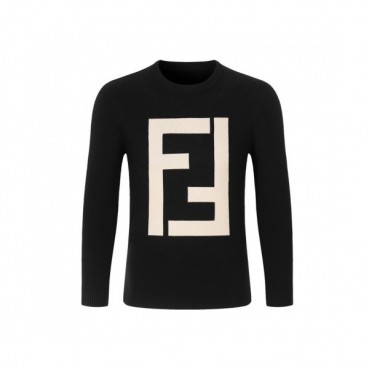 [펜디]Fendi 2020 Mens Logo Crew-neck Wool Sweaters 