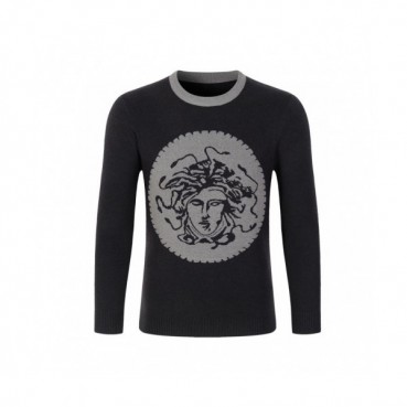 [베르사체]Versace 2020 Mens Medusa Logo Crew-neck Wool Sweater 