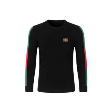 Gucci 2020 Mens Logo Crew-neck Wool Sweaters 