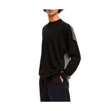 Loewe 2020 Mm/Wm Logo Crew-neck Wool Sweaters 