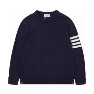 톰브라운 남성 네이비 니트 - Thom Browne Mens Navy Knits 