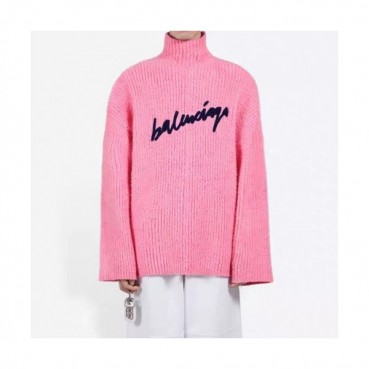 [발렌시아가]Balenciaga 2020 Mm/Wm Logo Crew-neck Sweaters 