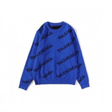 [발렌시아가]Balenciaga 2020 Mm/Wm Logo Crew-neck Sweaters 