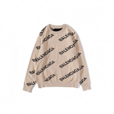 [발렌시아가]Balenciaga 2020 Mm/Wm Logo Crew-neck Sweaters 