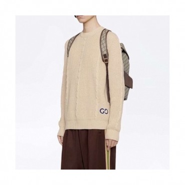 Gucci 2020 Mens Logo Crew-neck Sweaters 