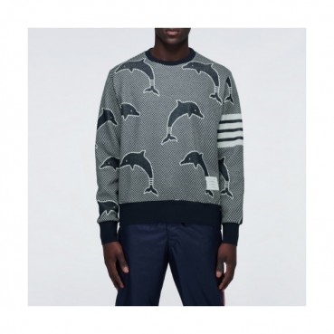 [톰브라운]Thom Browne 2020 Mens Strap Crew-neck Sweaters 