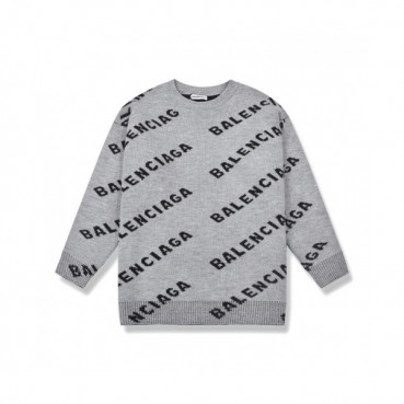 [발렌시아가]Balenciaga 2020 Mm/Wm Logo Crew-neck Sweaters 