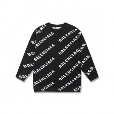 [발렌시아가]Balenciaga 2020 Mm/Wm Logo Crew-neck Sweaters 