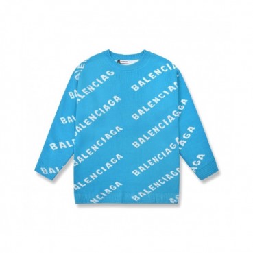[발렌시아가]Balenciaga 2020 Mm/Wm Logo Crew-neck Sweaters 