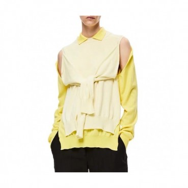 [로에베]Loewe 2020 Womens Logo Polo Wool Sweaters - 로에베 2020 여성 로고 폴로 울 스웨터 Loe0236x.Size(s 