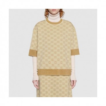 [매장판]Gucci 2020 Womens Crew-neck Short Sleeved Wool Sweaters 