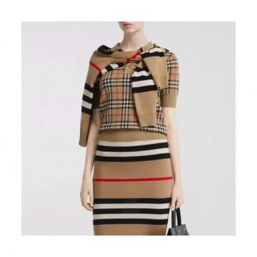 Burberry 2020 Womens Vintage Short Sleeved Sweaters - 버버리 2020 여성 빈티지 울 스웨터 Bur02428x.Size(s 