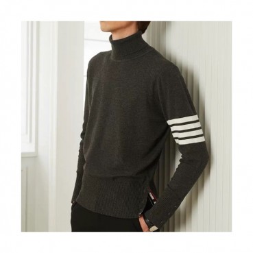 [톰브라운]Thom Browne 2020 Mens Strap Turtle-neck Wool Sweaters 