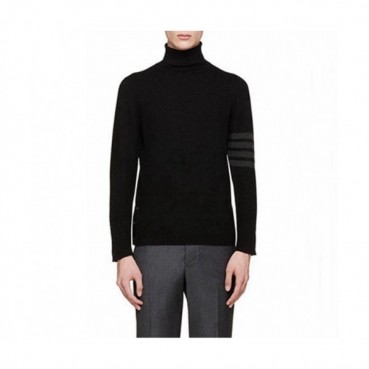 Thom Browne Mens Strap Turtle-neck Sweater 