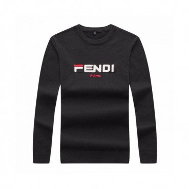 [펜디]Fendi 2020 Mens Logo Crew-neck Wool Sweaters 