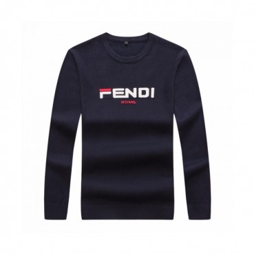 [펜디]Fendi 2020 Mens Logo Crew-neck Wool Sweaters 
