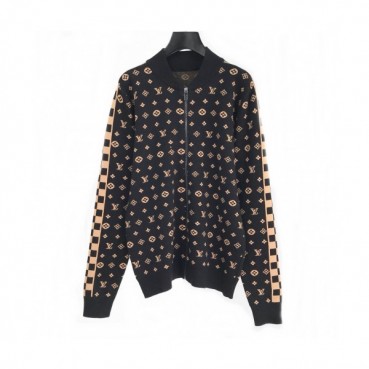 [루이비통]Louis vuitton 2020 Mens Logo Zip-up Wool Sweaters 