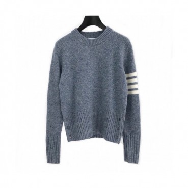 [톰브라운]Thom Browne 2020 Mens Strap Crew-neck Wool Sweaters 