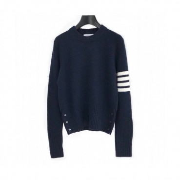 [톰브라운]Thom Browne 2020 Mens Strap Crew-neck Wool Sweaters 