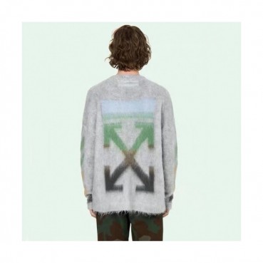 [오프화이트]Off-white 2019 Mm/Wm Brush Mohair Knit Sweater 