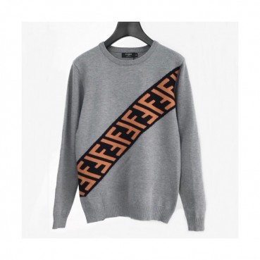 [펜디]Fendi 2020 Mens Logo Crew-neck Sweaters 