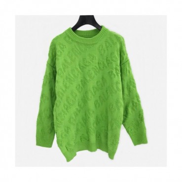 [발렌시아가]Balenciaga 2020 Mm/Wm Logo Crew-neck Sweaters 