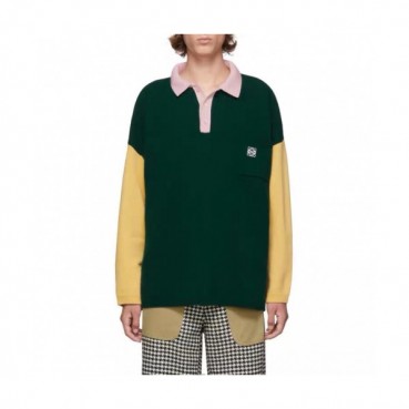 Loewe 2020 Mens Logo Polo Wool Sweaters - 로에베 2020 남성 로고 폴로 울 스웨터 Loe0168x.Size(m 