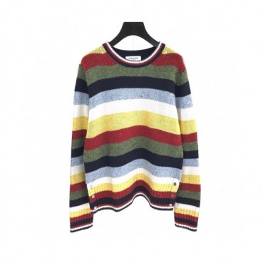 [톰브라운]Thom Browne 2020 Mens Strap Crew-neck Wool Sweaters 