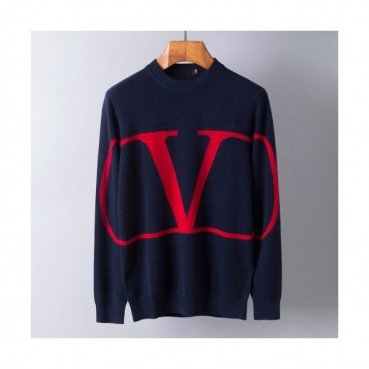 [발렌티노]Valentino 2020 Mens Big Logo Crew-neck Wool Sweaters 