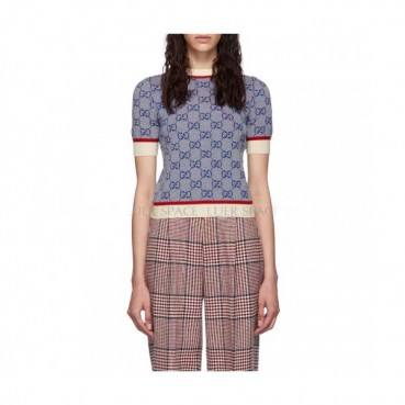 [구찌]Gucci 2020 Womens Trendy Wool Short Sleeved Sweaters - 구찌 2020 여성 트렌디 울 반팔 스웨터 Guc01994x.Size(s 