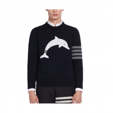 [톰브라운]Thom Browne 2020 Mens Strap Crew-neck Sweaters 