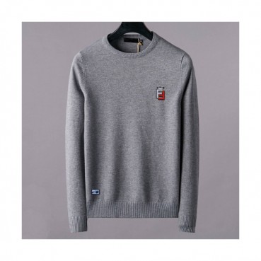 [펜디]Fendi 2020 Mens Logo Crew-neck Wool Sweaters 