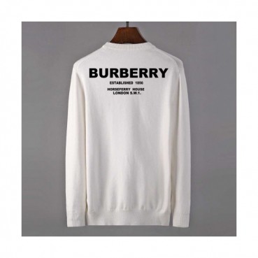 Burberry 2019 Mens Retro Logo Crew-neck Wool Sweater 