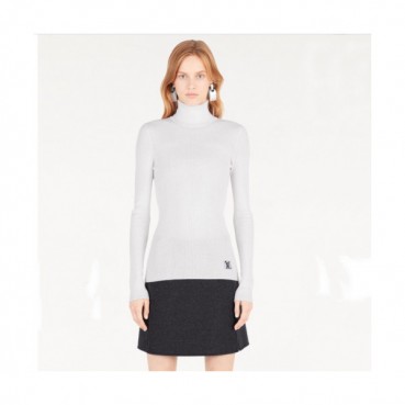 Louis vuitton 2019 Womens Initial Logo Turtle-neck Wool Sweater 