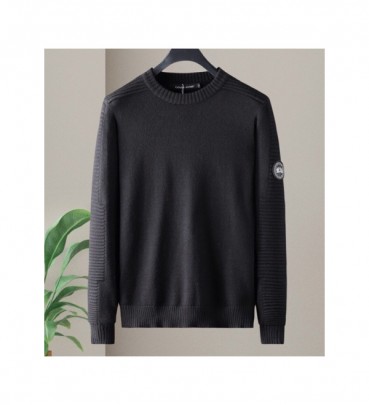 Canada goose 2019 Mens Patch Logo Casual Wool Sweater - 캐나다구스 2019 남성 패치 로고 캐쥬얼 울 스웨터 Can0260x.Size(m 
