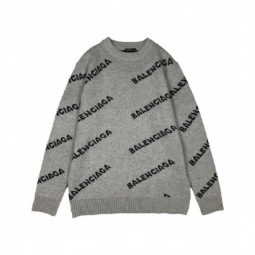 Balenciaga 2019 Mm/Wm Logo Crew - neck Sweater 