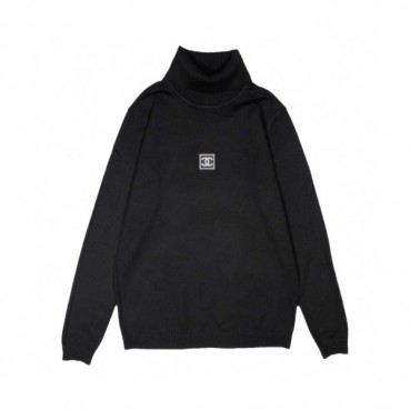 Chanel 2019 Mens Crew-neck Logo Wool Sweater 