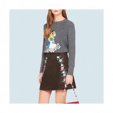 Miumiu Ladies Casual Crew-neck Sweater 