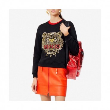 Kenzo Womens Modern Sweaters - 겐조 여성 블랙 스웨터 Ken54x