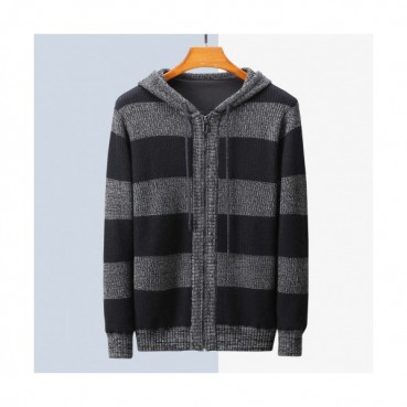Armani 2019 Mens Zip-up Wool Sweater 