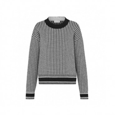 Dior 2019 Womens Retro Logo Crew-neck Sweater 