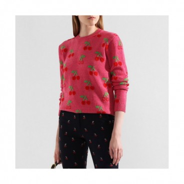 Gucci 2019 Womens Casual Crew-neck Wool Sweater 