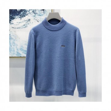 Zegna 2019 Mens Basic Crew-neck Wool Sweater 