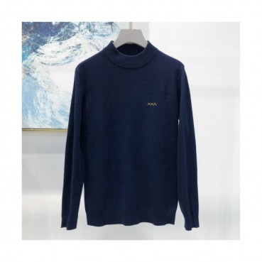 Zegna 2019 Mens Basic Crew-neck Wool Sweater 