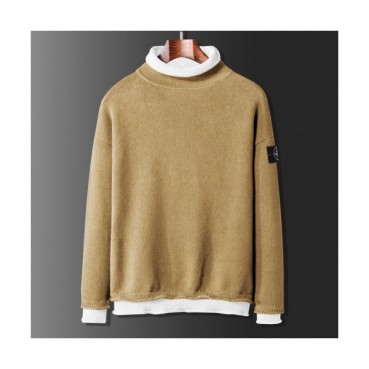 [매장판]Stone Island 2019 Mens Casual Turtle-neck Wool Sweater 