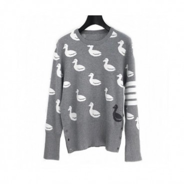 Thom Browne 2019 Mens Strap Crew-neck Sweater 