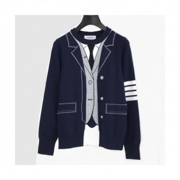 Thom Browne 2019 Mens Strap Crew-neck Sweater 