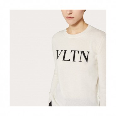 Valentino Womens Crew-neck Sweater 