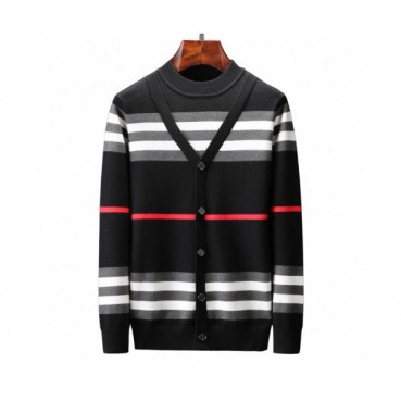 Burberry 2019 Mens Retro Logo Crew-neck Wool Sweater 
