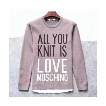Moschino 2019 Mens Crew-neck Wool Sweater 